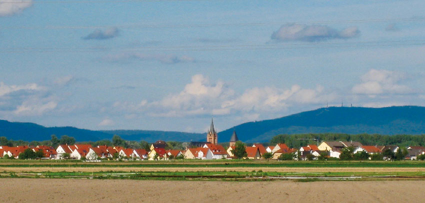 Dorfpanorama von Otterstadt
