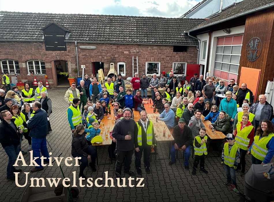umwelt Aktive beim Umwelttag in Otterstadt